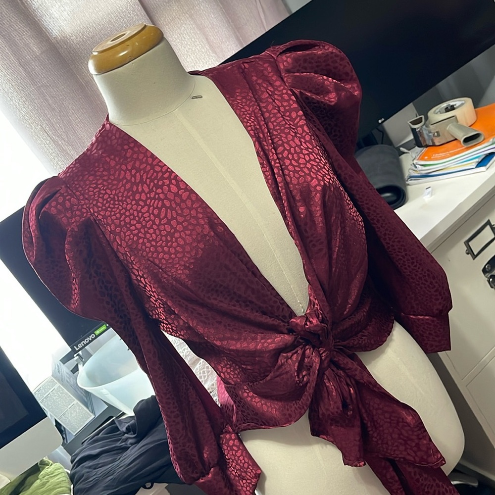 Burgendy Dress Shirt